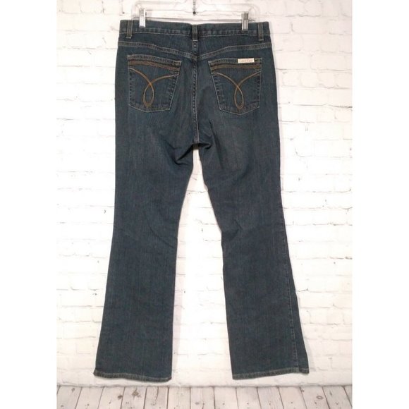 COPY - Calvin Klein Womens Jeans Size 10 Flare Fit Embroidered Medium Wash (34x… - Picture 1 of 6